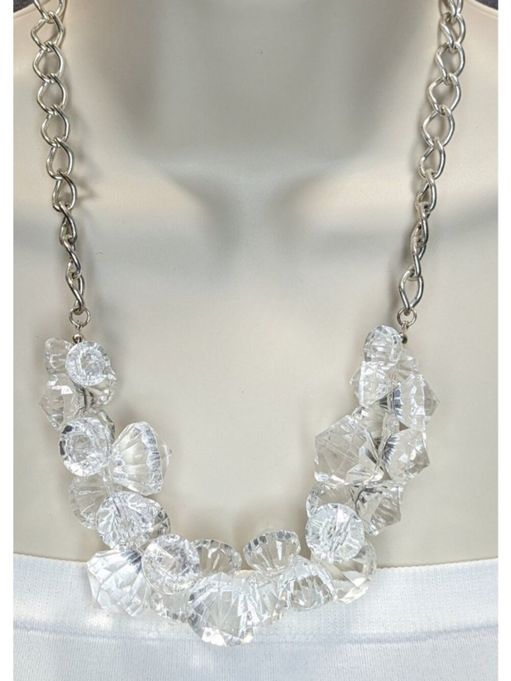 Chunky Iced-Out Statement Necklace